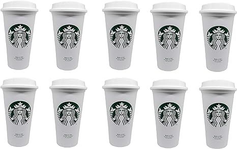 Starbucks Reusable Travel Cup To Go Coffee Cup (Grande 16 Oz) (10pack) | Amazon (US)