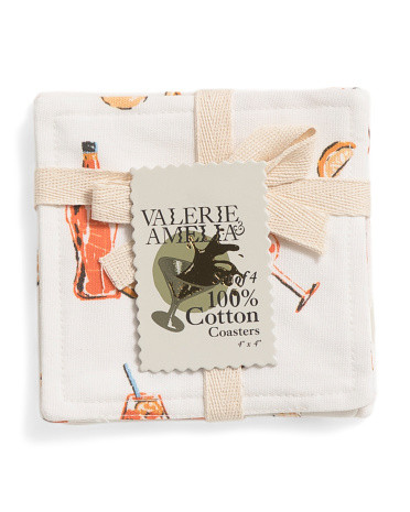 Set Of 4 Spritz Summer Coasters | TJ Maxx