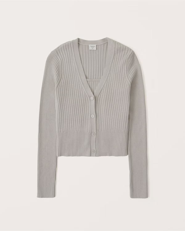 Women's Elevated Knit Tube Top and Cardigan Set | Women's Tops | Abercrombie.com | Abercrombie & Fitch (US)
