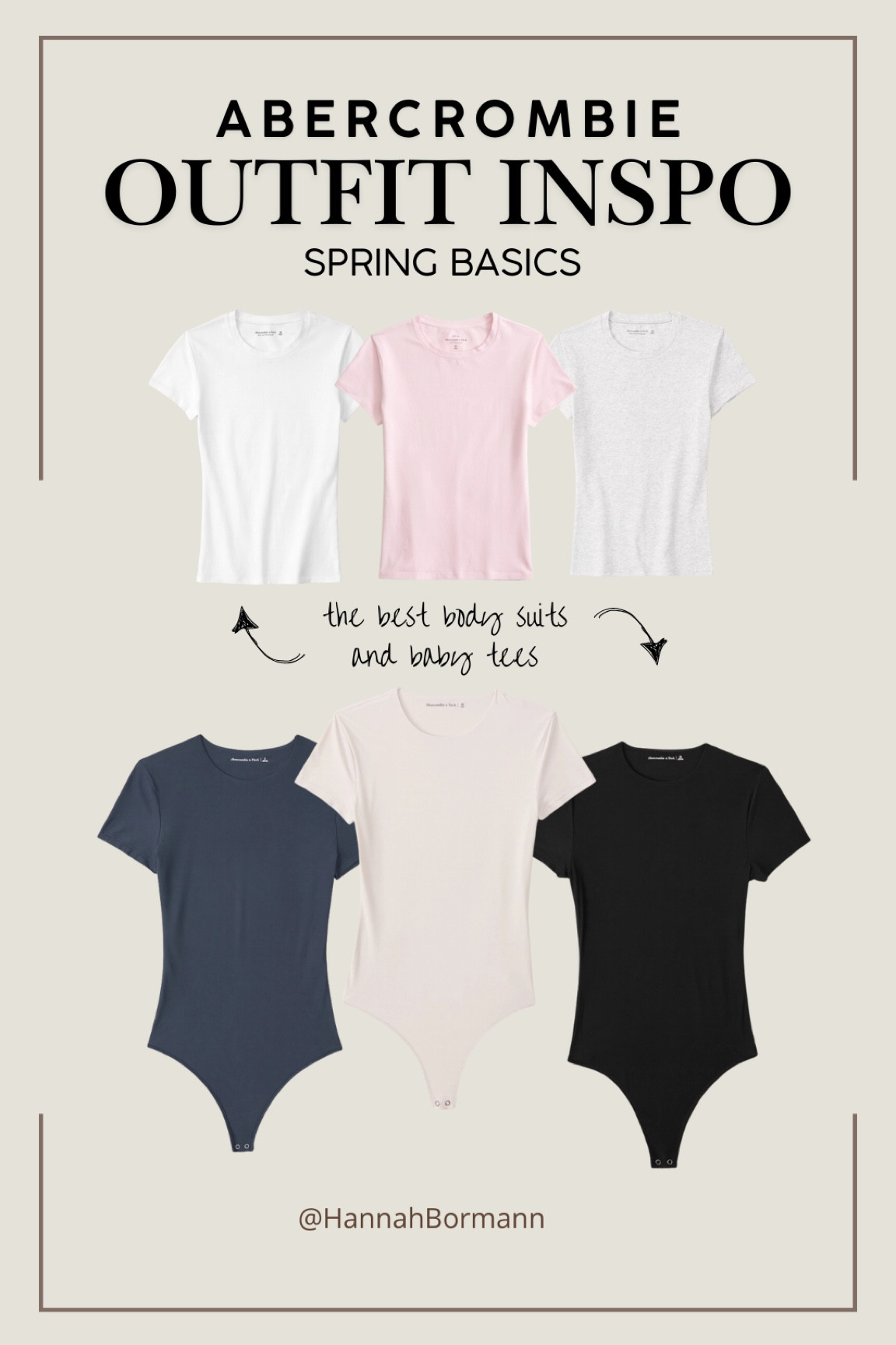 the best bodysuits and baby tees perfect for spring! the baby tees are tuckable and perfect if you aren’t looking for
a cropped look ♥️♥️ 

date night outfit // Abercrombie// bodysuit// baby tees 

#LTKGiftGuide #LTKStyleTip #LTKFindsUnder50