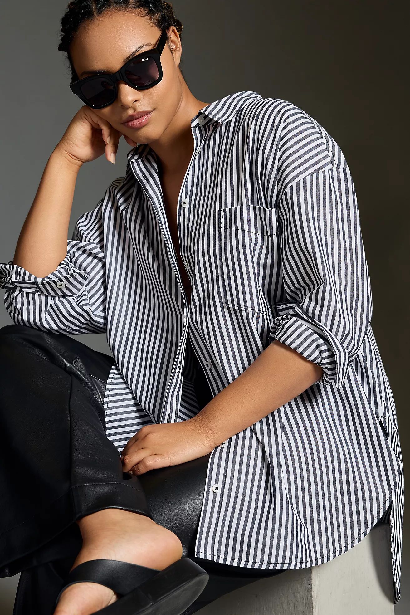 The Bennet Buttondown Shirt by Maeve: Striped Edition | Anthropologie (US)