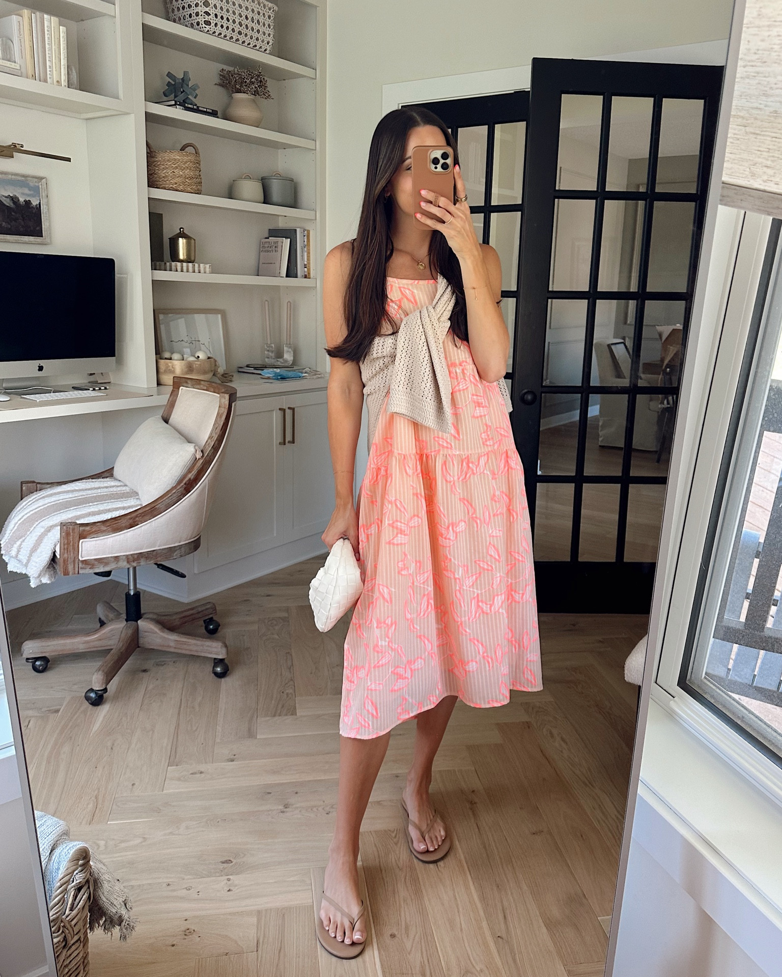 Today’s outfit ☀️ 
Summer dress: true to size (S) size down if between, bump friendly! I’ll have a code for it next week! 
Sweater: tts (S) oversized fit
Flip flops: true to size 

Miranda Frye code STYLED

#LTKSeasonal #LTKFindsUnder100 #LTKBump