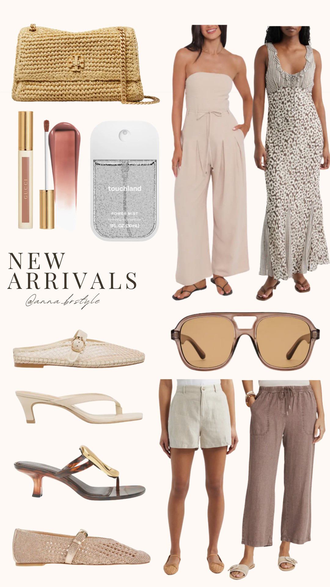 Spring finds from Nordstrom, neutrals, linen shorts, linen pants, summer shoes, spring shoes, anna monteiro, annabrstyle 

 #LTKOver40