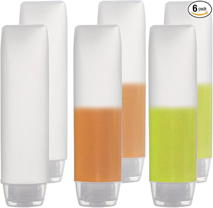 OTO 6 Pack Travel Size Plastic Squeeze Bottles for Liquids, 30ml/1 Fl. Oz TSA Approved Makeup Toi... | Amazon (US)