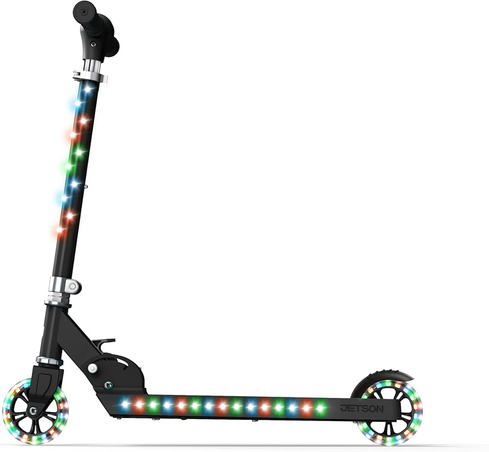 Jetson Jupiter Kids 2-Wheel Light-Up Kick Scooter, LED Lights on Handlebar, Stem, Wheels & Deck, ... | Amazon (US)
