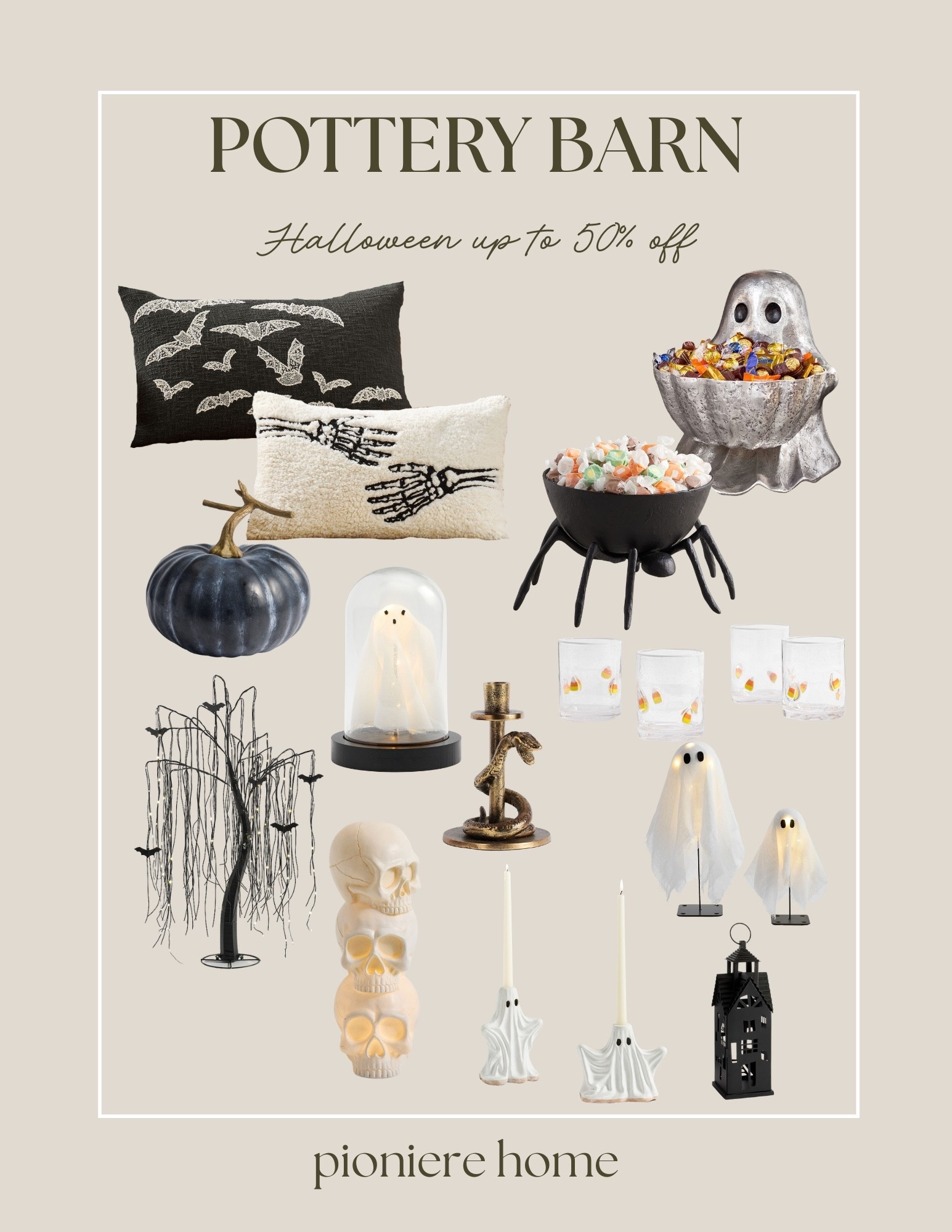 Pottery Barn Halloween up to 50% off. Halloween decor, candy bowls, throw pillows  

#LTKSaleAlert #LTKHome #LTKSeasonal