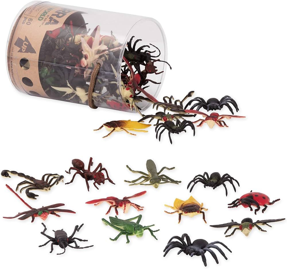 Terra by Battat – Toy Bugs & Insects Tube – 60 Mini Figures in 12 Realistic Designs – Toy A... | Amazon (US)