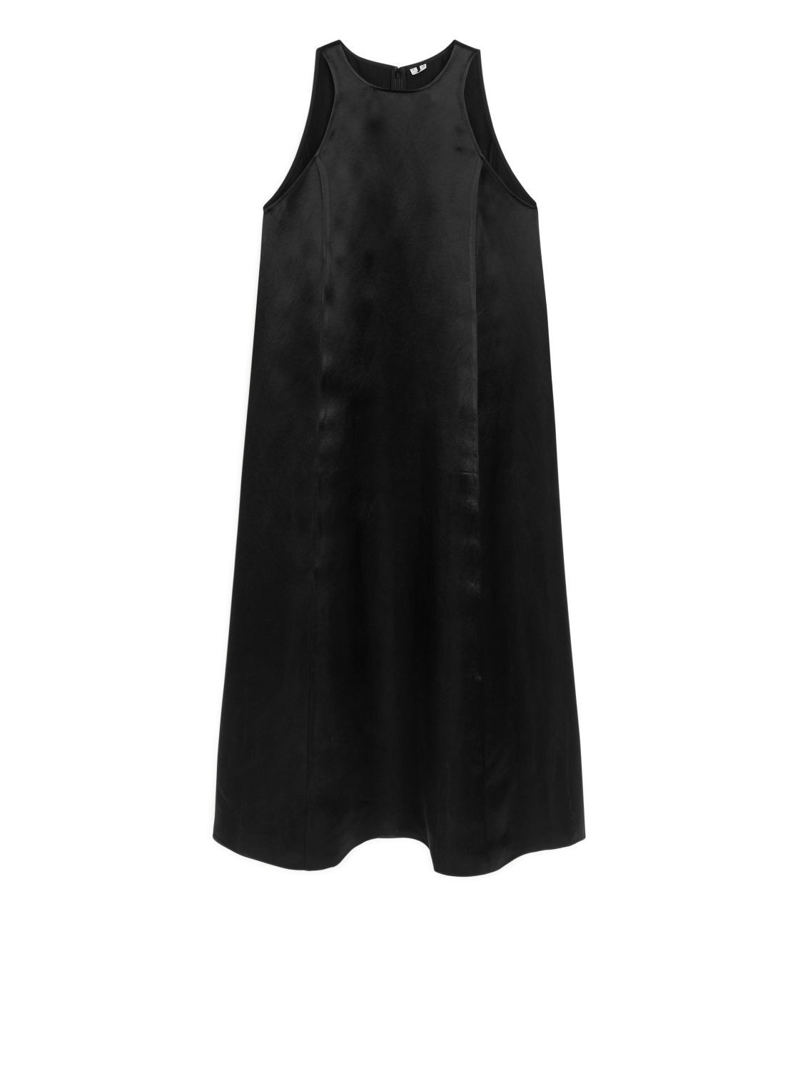 Satin Slip Dress - Black | ARKET (US&UK)
