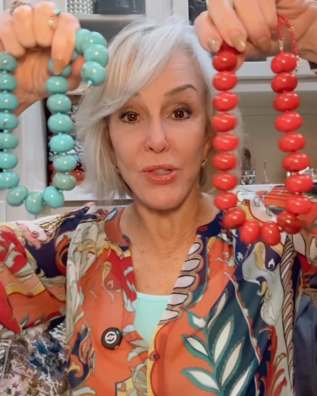 Joan Semi-Precious Necklace in red Jasper and turquoise. These large beads at such a great statement. They come in several colors
Statement jewelry / necklaces


#LTKWorkwear #LTKStyleTip #LTKFindsUnder100