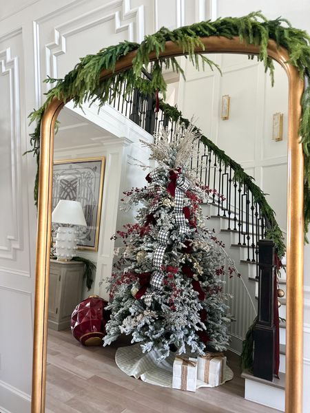Entryway Christmas tree of my dreams

Follow me @ahillcountryhome for daily shopping trips and styling tips 

Holiday decor, Christmas decor, garland, brass standing mirror, Christmas tree, flocked Christmas tree, Christmas tree ribbon, lamp, stairway

Follow my shop @ahillcountryhome on the @shop.LTK app to shop this post and get my exclusive app-only content!

#liketkit 
@shop.ltk
https://liketk.it/3UHFe 

#LTKHoliday #LTKSeasonal #LTKhome
