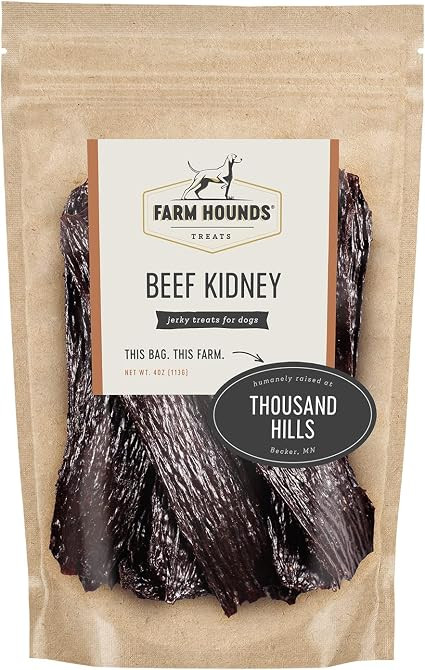 Farm Hounds - Beef Kidney - Premium Natural Beef Kidney Jerky For Dogs - Made From 100% Humanely ... | Amazon (US)