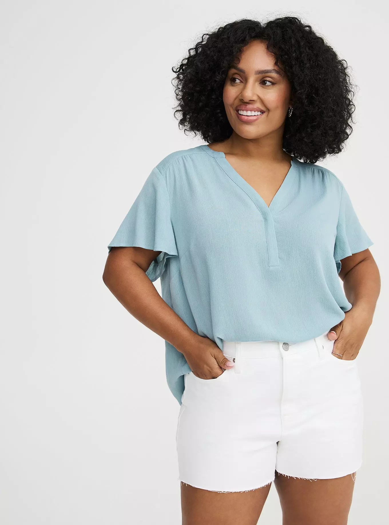 Harper Crinkle Gauze Pullover Top | Torrid (US & Canada)
