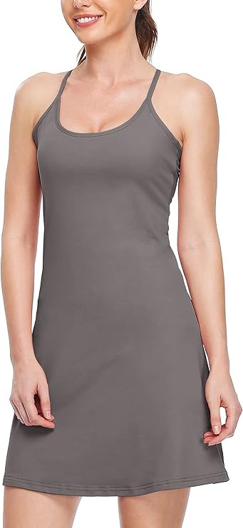 Willit Women's Exercise Dress Tennis Golf Workout Dress with Built-in Bra & Shorts Yoga Athletic ... | Amazon (US)