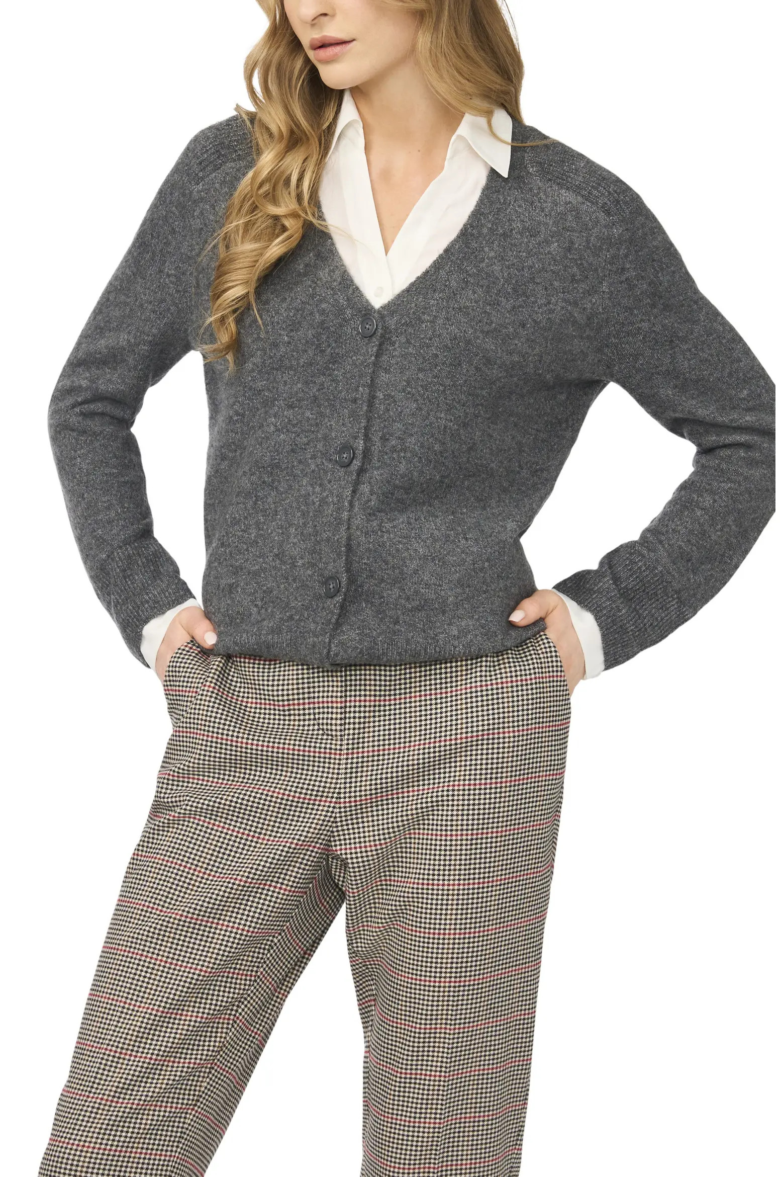 Mixed Media Twofer V-Neck Cardigan (Women) | Nordstrom | Nordstrom