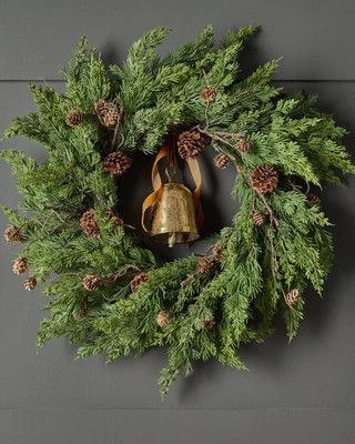 Real Touch Maeve Pine Wreath | Magnolia