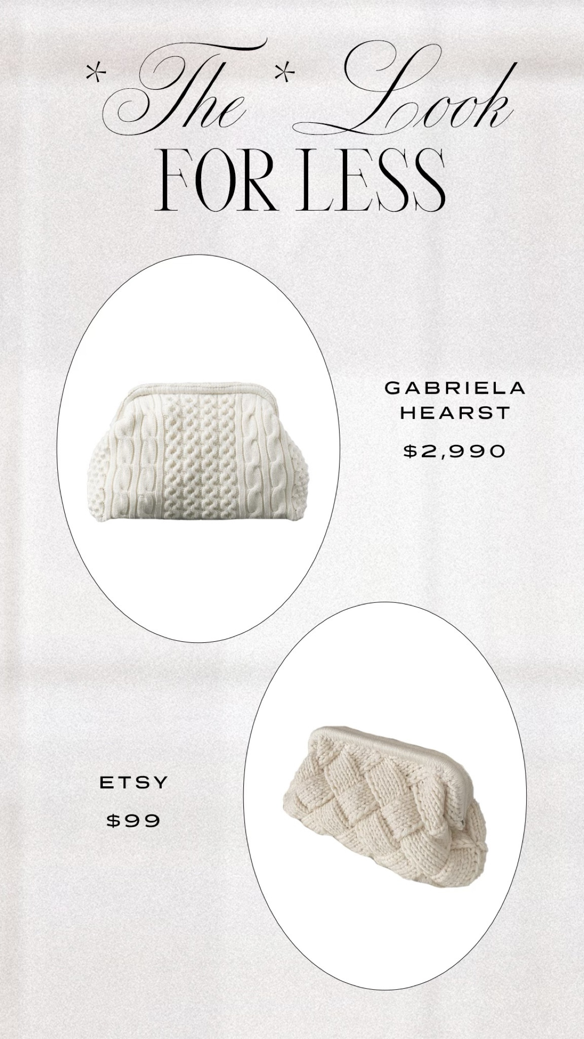 The look for less. Find myself reaching for the clutch often & wanted to share another version!