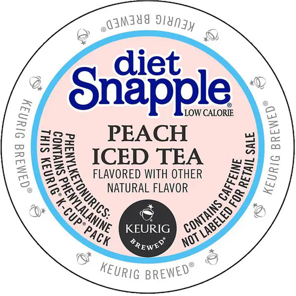 Snapple Diet Peach Iced Tea K-Cup Portion Pack | Bed Bath & Beyond
