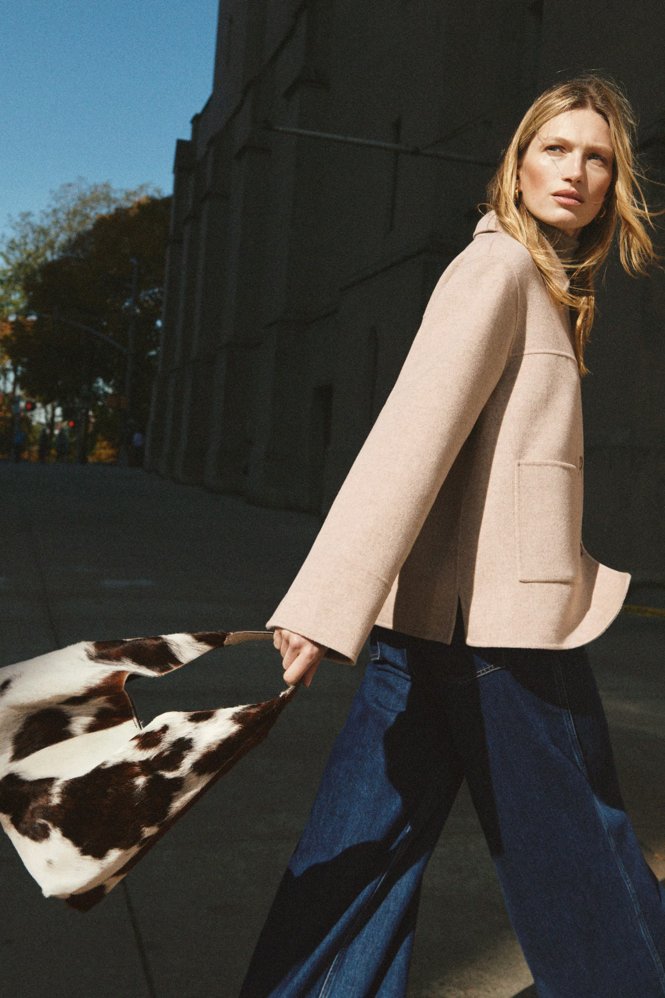 Cow-Print Leather Tote | H&M (UK, MY, IN, SG, PH, TW, HK)