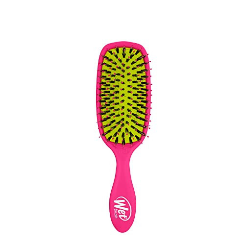 Wet Brush Shine Enhancer Hair Brush, Pink - Exclusive Ultra-soft IntelliFlex Bristles - Natural Boar Bristles Leave Hair Shiny And Smooth For All - For Women, Men, Wet And Dry Hair | Amazon (US)