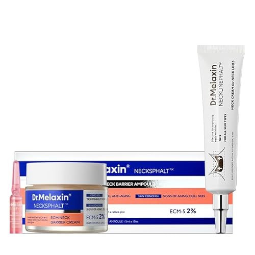 Dr.Mealxin Perfect Neck Wrinkle Care Set Necksphalt Cream+Ampoule+Necklinephalt neck wrinles skin volume lifting | Amazon (US)