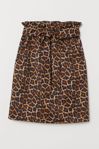 H & M - Paper Bag Skirt - Beige | H&M (US + CA)