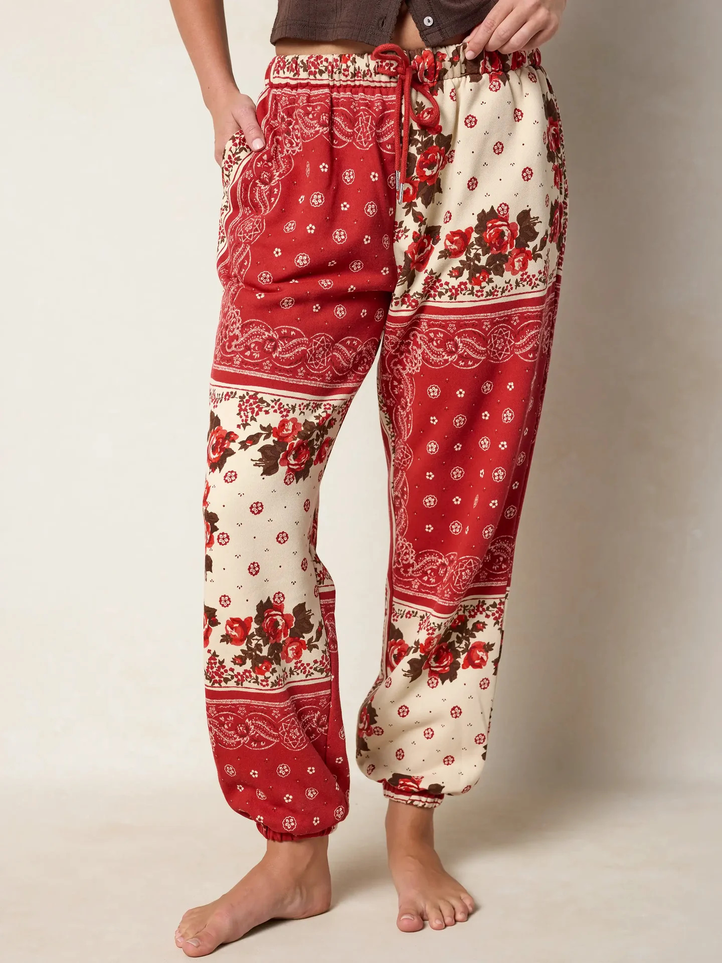 Printed Jogger Pants | Natural Life