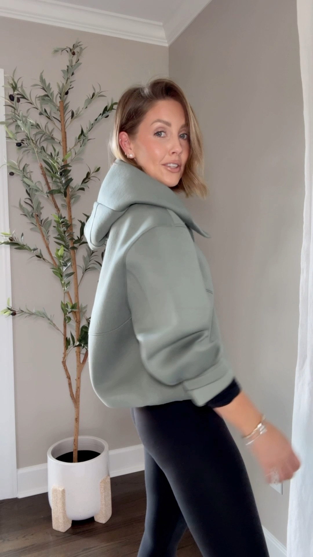 XS Walmart jacket / Small Amazon long sleeve / Small sports bra / XS leggings 

#LTKActive #LTKootd #LTKPetite