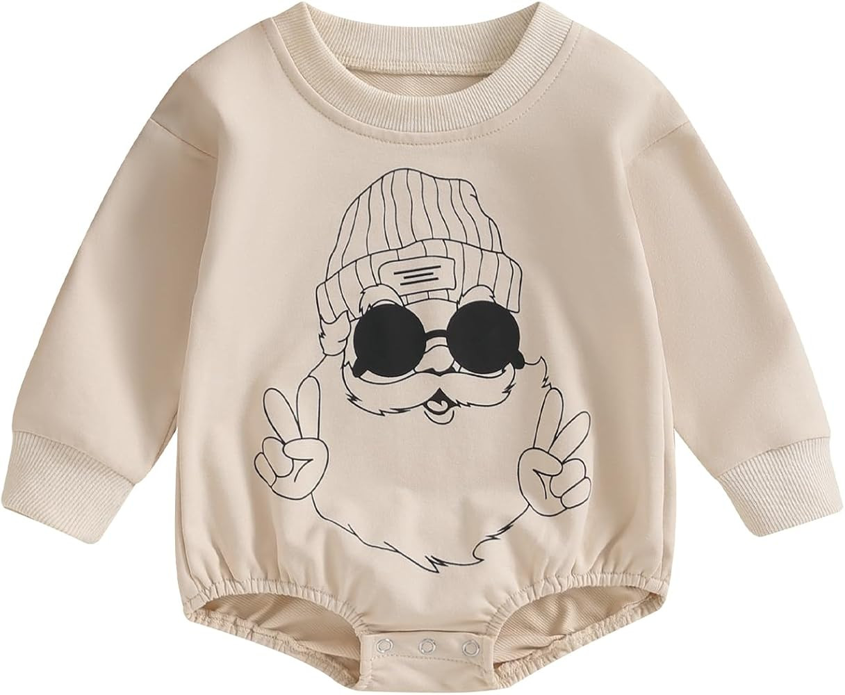 FIOMVA Valentines Baby Girl Outfit Newborn Bubble Romper Infant Sweatshirt Onesie Toddler Heart P... | Amazon (US)