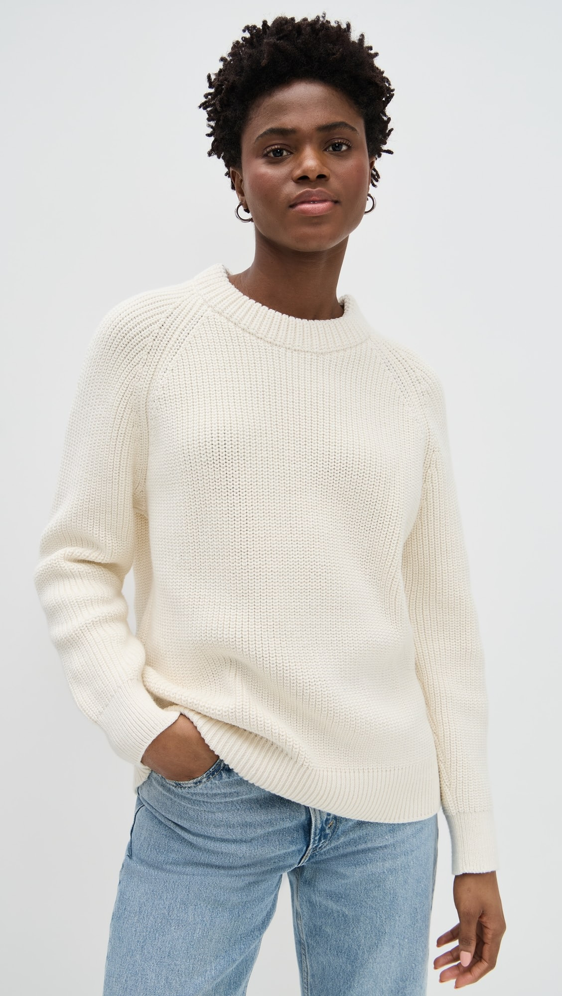 Oversized Cotton Fisherman Sweater | Shopbop