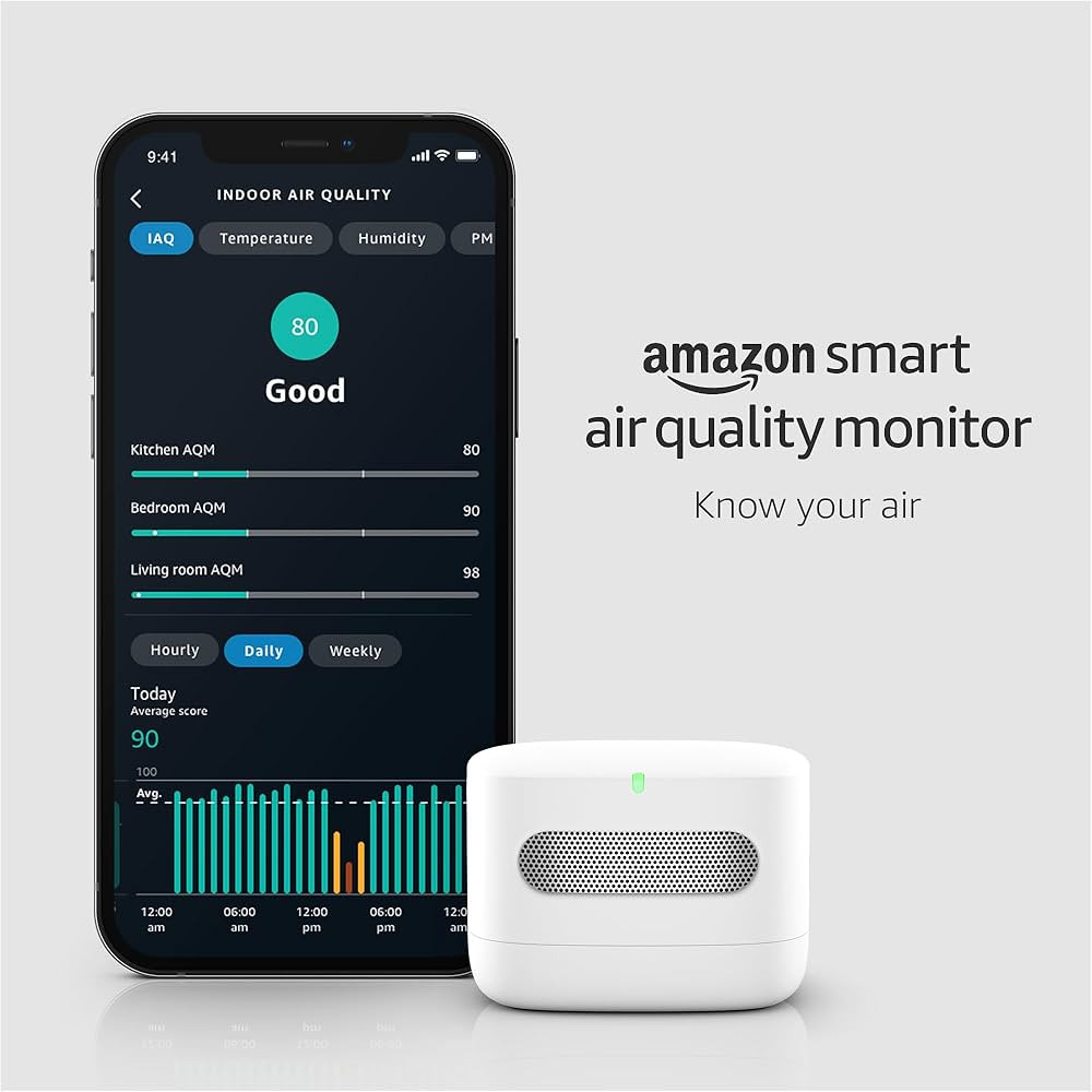 Amazon Smart Air Quality Monitor – Know your air, Works with Alexa | Amazon (US)