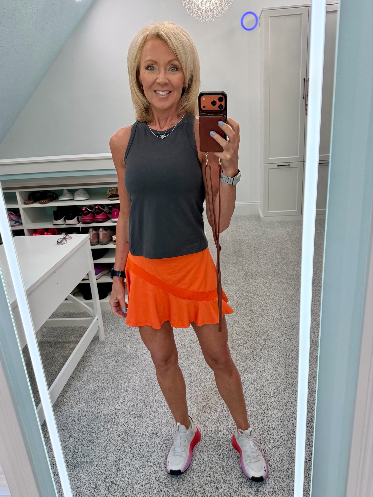 🤍One skirt, endless possibilities! I paired it with a simple gray tank and my favorite Nike sneakers for an easy, everyday look that takes me from the gym to the grocery store without having to change. Shop the entire outfit below.

#LTKdayinmylife #LTKootd #LTKActive