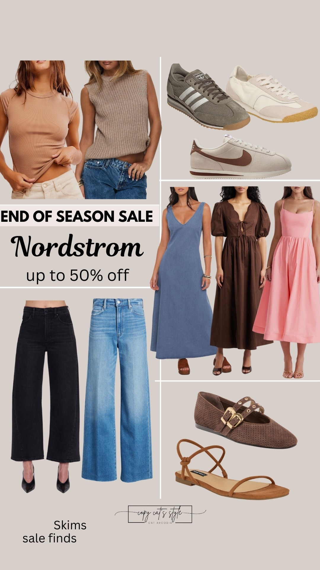 Nordstrom end of season sale. Shop Nordstrom spring dresses, jeans, sneakers, sandals, ballet flats, and more

#LTKSaleAlert #LTKMidsize