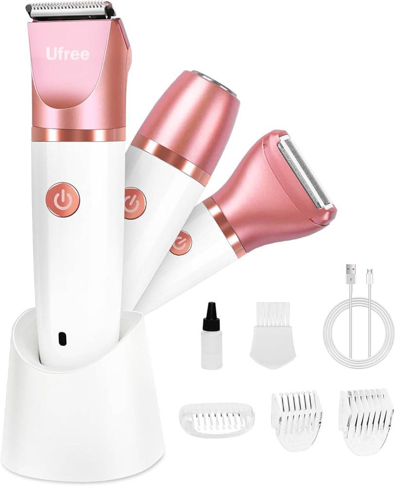 Ufree Electric Shaver Razors for Women Pubic Hair, Bikini Trimmer for Face and Body Hair, Wet & D... | Amazon (US)
