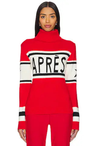 Perfect Moment Apres Sweater in Red & Snow White & Dark Charcoal Blue from Revolve.com | Revolve Clothing (Global)