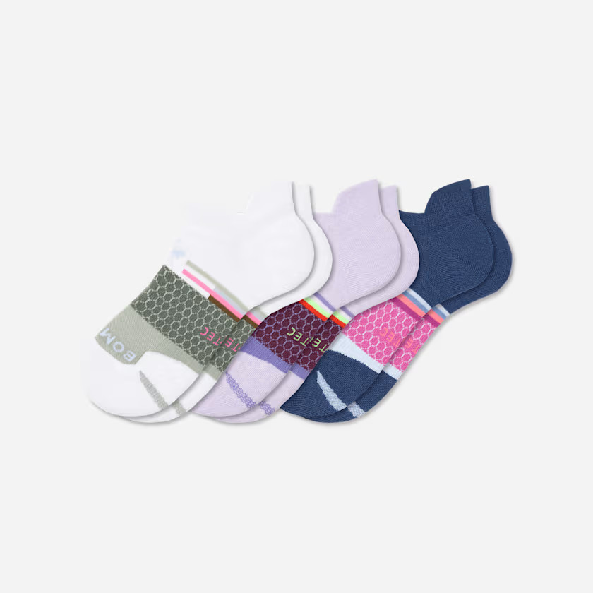 Women's All-Purpose Performance Ankle Sock 3-Pack | Bombas