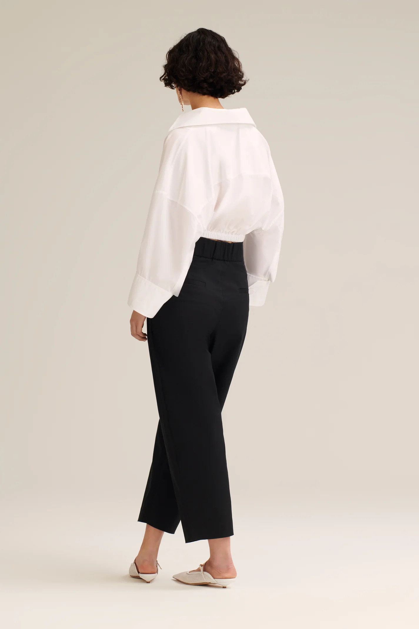 PARACHUTE GATHER SHIRT - WHITE - Scanlan Theodore | Scanlan Theodore