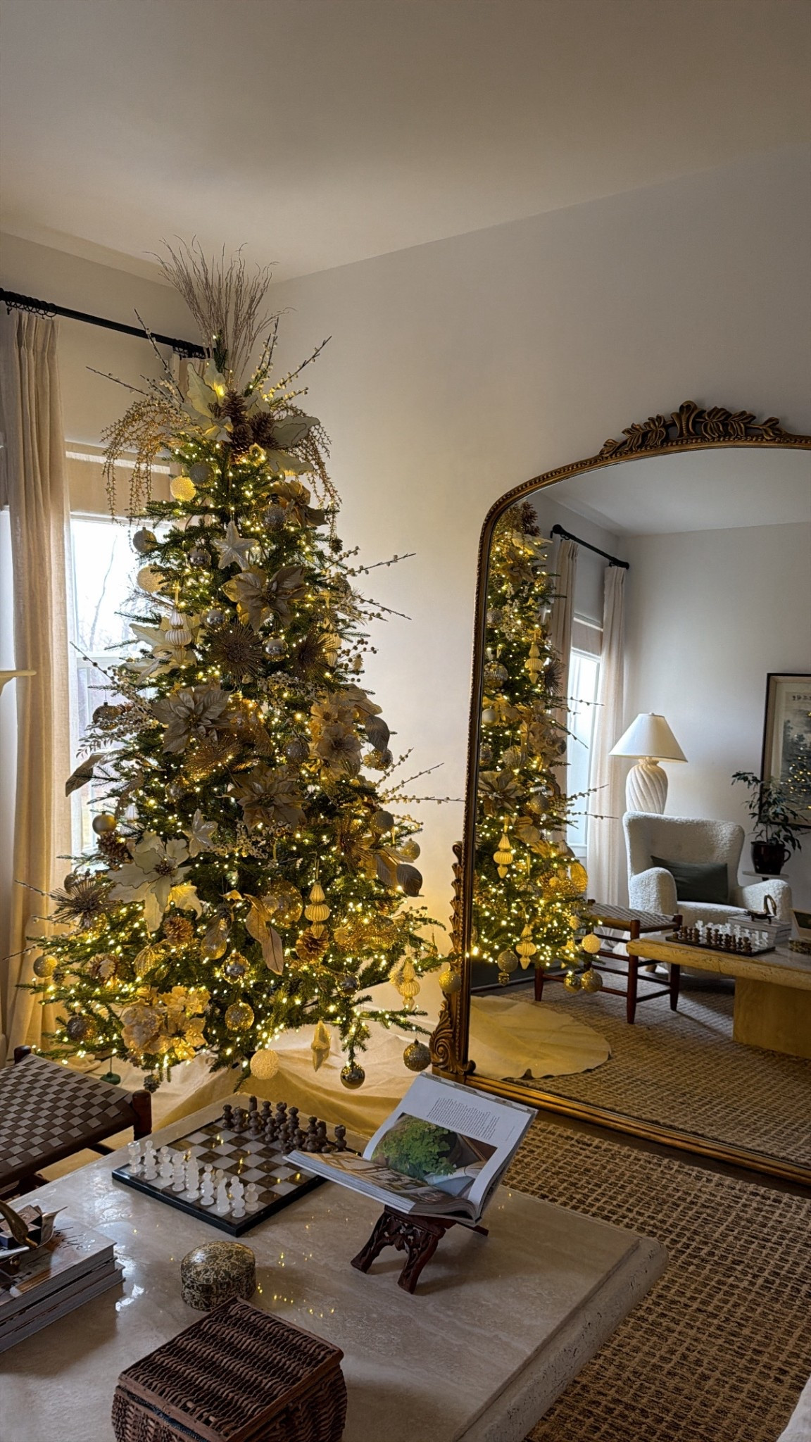 12/29/25 sharing a closer look at some of the most-asked-about pieces in our space. I’m linking our Christmas tree from Philips — even though Christmas is over, this is the exact tree we use every year and it’s worth bookmarking now in case it goes on sale for next season. I’m also linking our large seven-foot mirror from Anthropologie Home, which completely transforms the room and adds so much light and scale. And of course, linking our brown checkered rug from Rugs USA, which is hands down one of the most frequently asked-about pieces in our living room. It grounds the space beautifully and adds just the right amount of pattern while still feeling neutral and timeless.

#LTKHome #LTKSeasonal #LTKHoliday