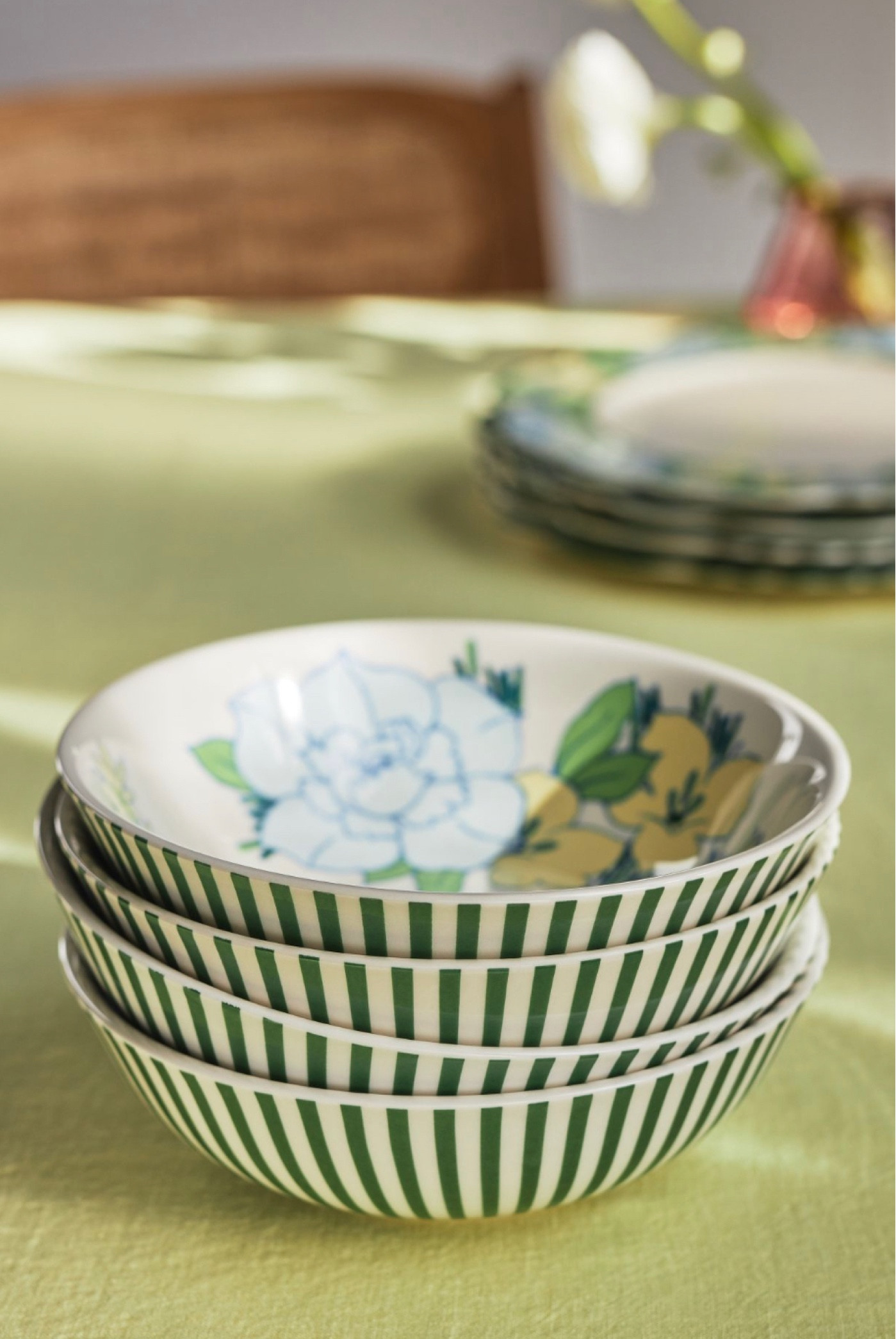 Floral and striped bowls, accent dishes 

#LTKparties #LTKfindsunder100 #LTKhome