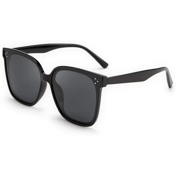 2 Pieces Retro Square Polarized Sunglasses Women Men Oversized Vintage Shades - Walmart.com | Walmart (US)