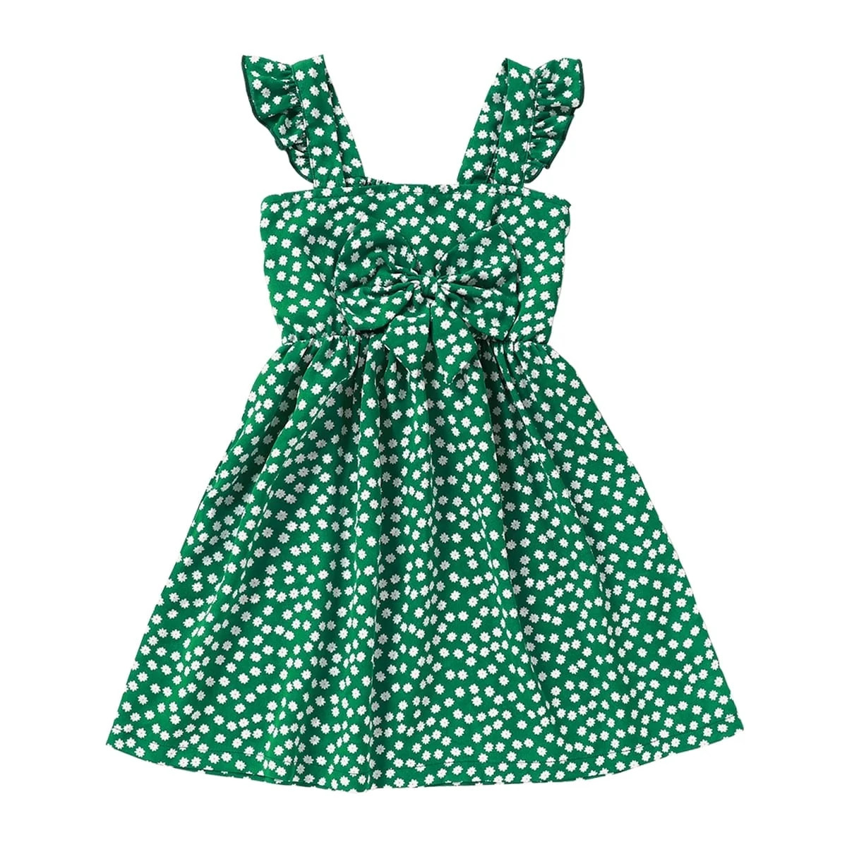 4T Baby Girls Clothes 5T Toddler Girls Dress Summer Sleeveless Dress Cute Bowknot Floral Strap Dr... | Walmart (US)