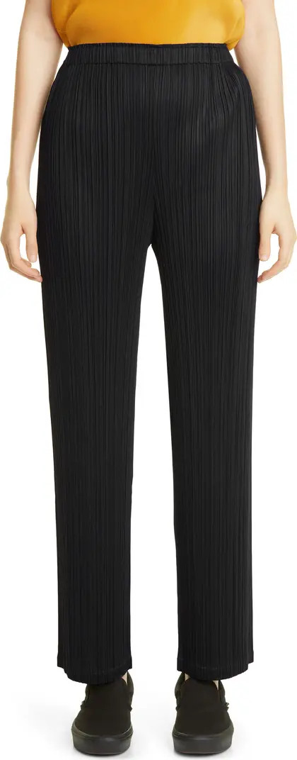 Forward Pleated Straight Leg Pants | Nordstrom