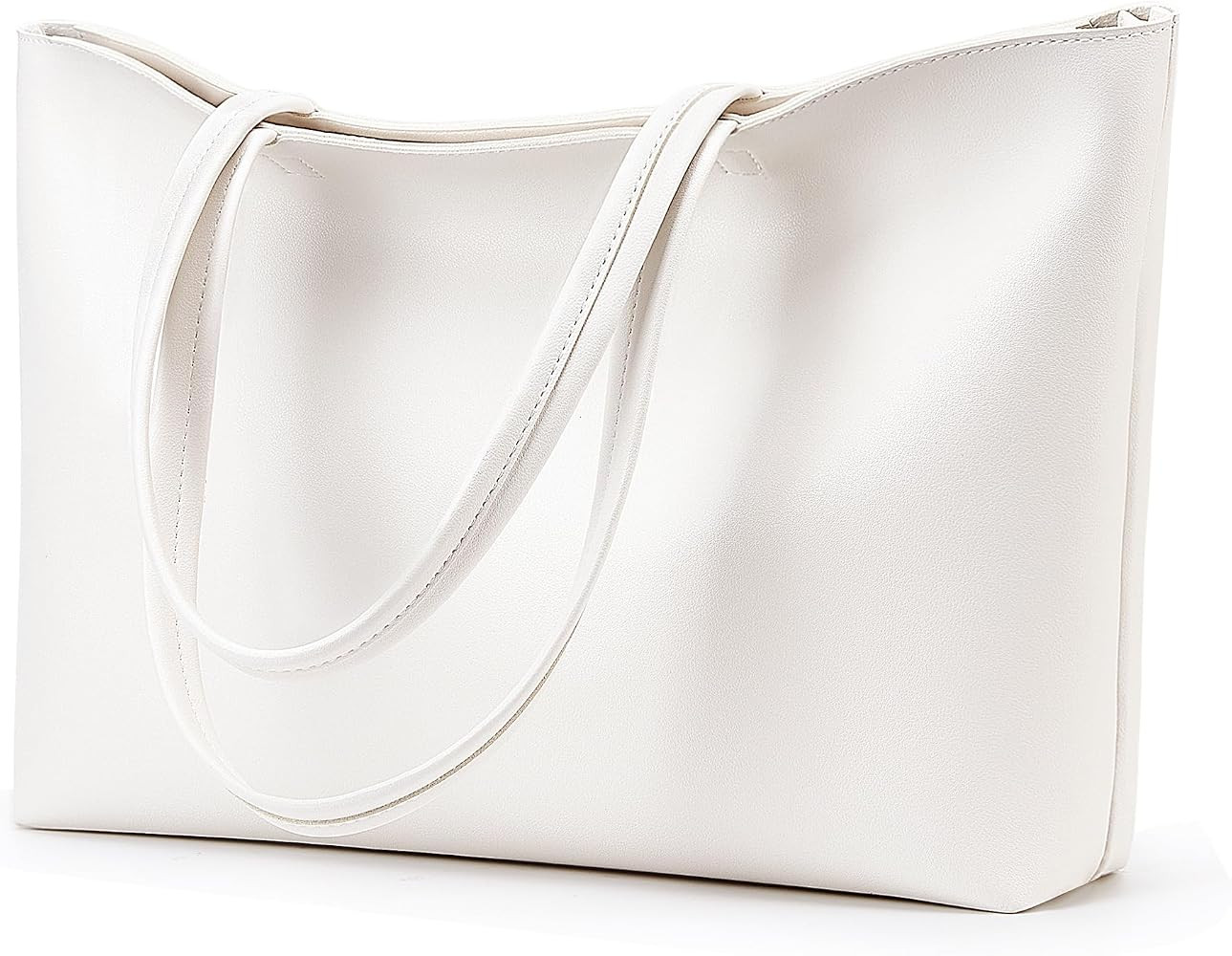 KALIDI Tote Bag Zipper Shoulder Bag Faux Leather Purses Satchel for Women Large Casual Handbag Wo... | Amazon (US)