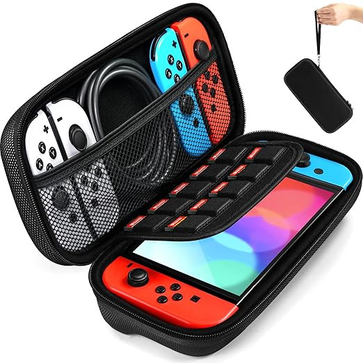 ivoler Carrying Case for Nintendo Switch and NEW Switch OLED Model(2021),Portable Hard Shell Pouc... | Amazon (US)