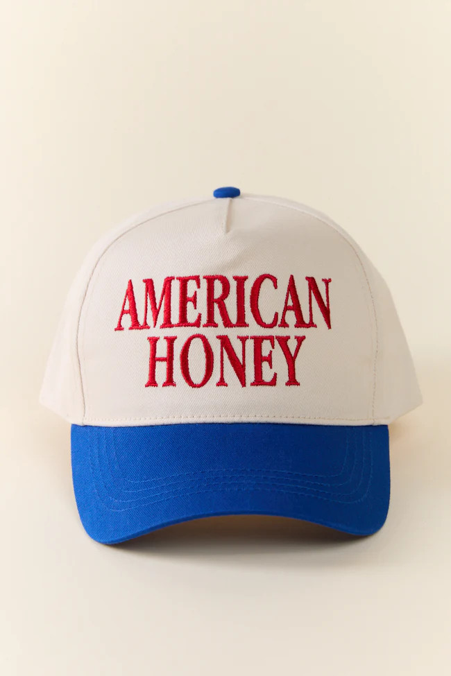 American Honey Blue Trucker Hat | Pink Lily
