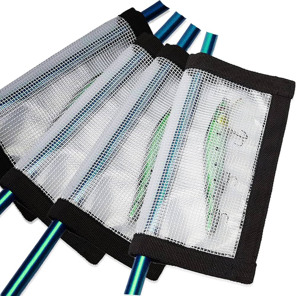 4-8 Pack Fishing Lure Wraps, Resistant Clear PVC Lure Covers for Rod Fabric Hook Protectors | Amazon (US)