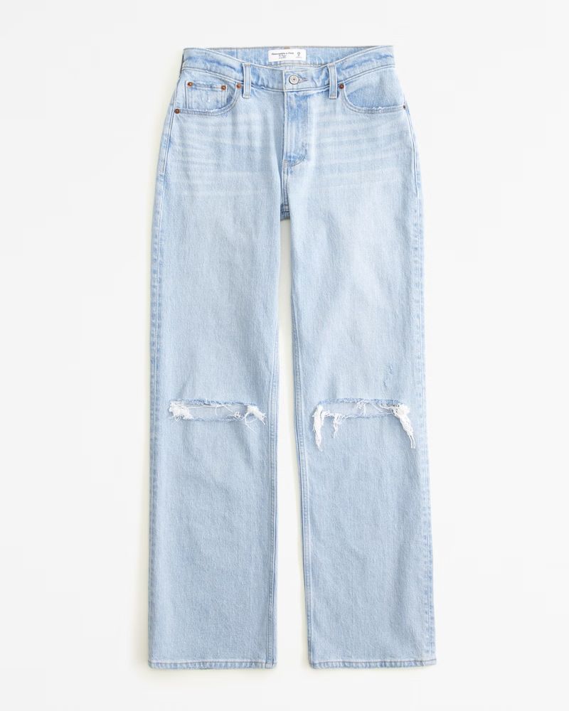 Women's Low Rise Baggy Jean | Women's Bottoms | Abercrombie.com | Abercrombie & Fitch (US)