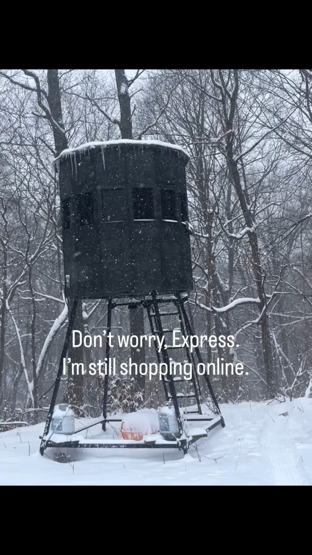 Neither snow nor rain nor hunt stays this girl from the swift completion of my appointed shopping. -Derived from the Mail courier’s code.

#yourfavoriteinfluencerinthewild #illinoisfarms #howdoyouhothands #360huntingblinds #express

#LTKTall #LTKOver40 #LTKActive