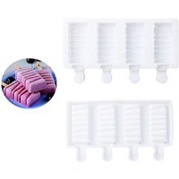 Popsicle Mold-Ice Pop Mold-4 Cavities Homemade Cakesicle Mold-Silicone Cake Mold-Diy Ice Cream Mold | Etsy (US)