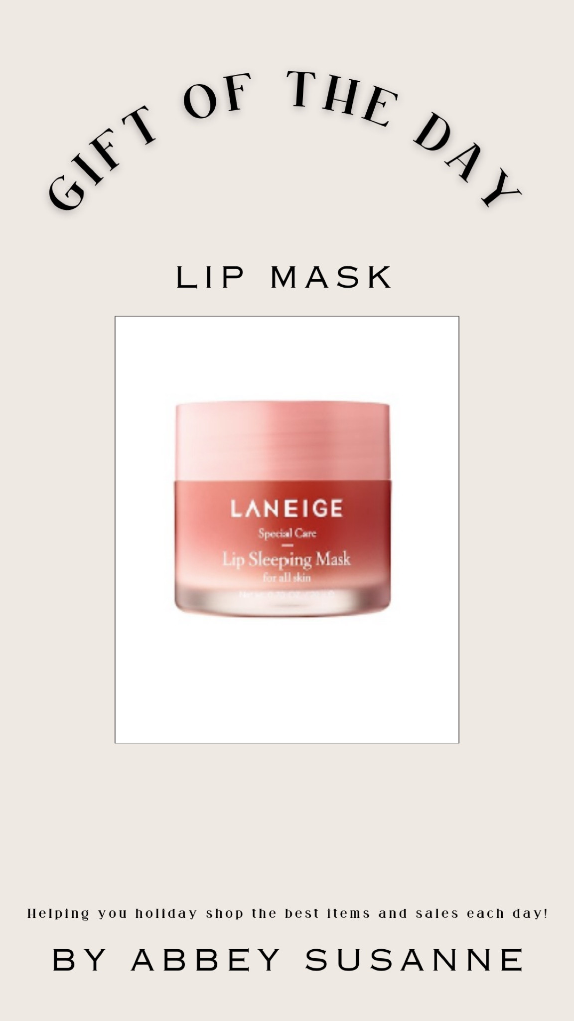 Great for winter, put on before bed and you definitely won’t wake up with chapped lips! 

#LTKGiftGuide #LTKFindsUnder50