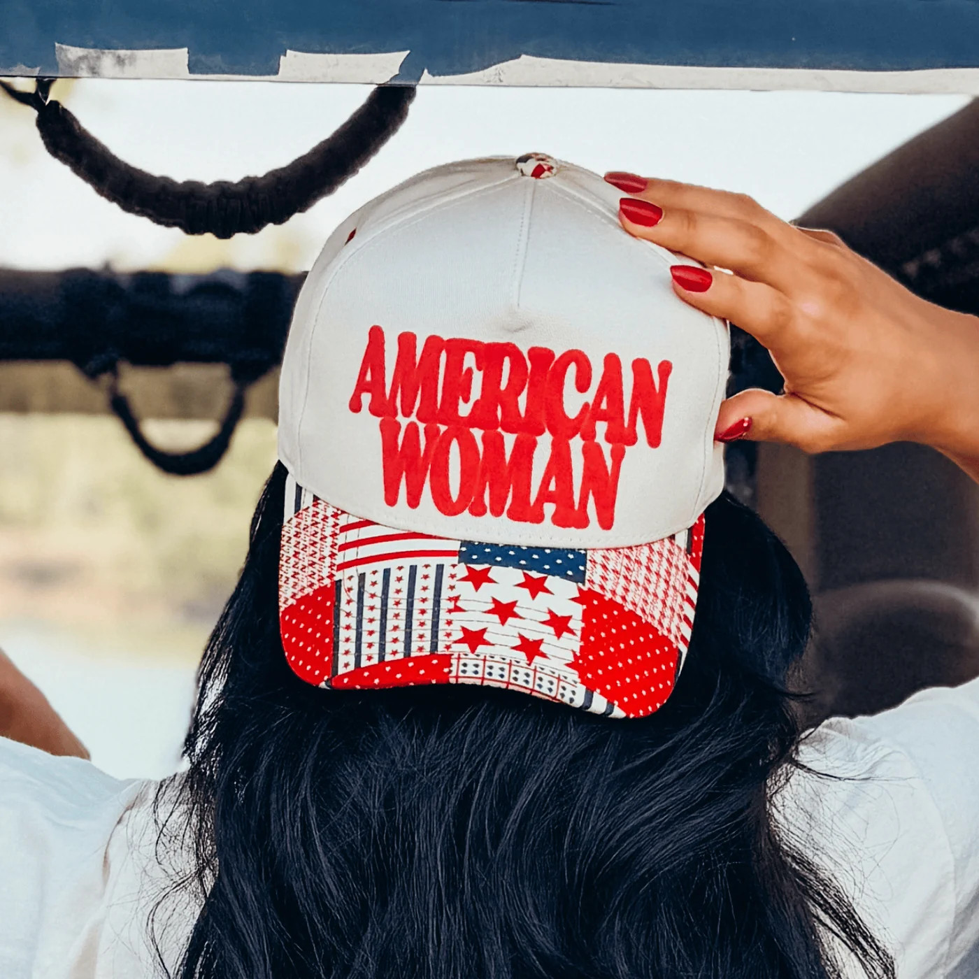 American Woman Puff Pattern Hat \u2013 Mountain Moverz | Mountain Moverz